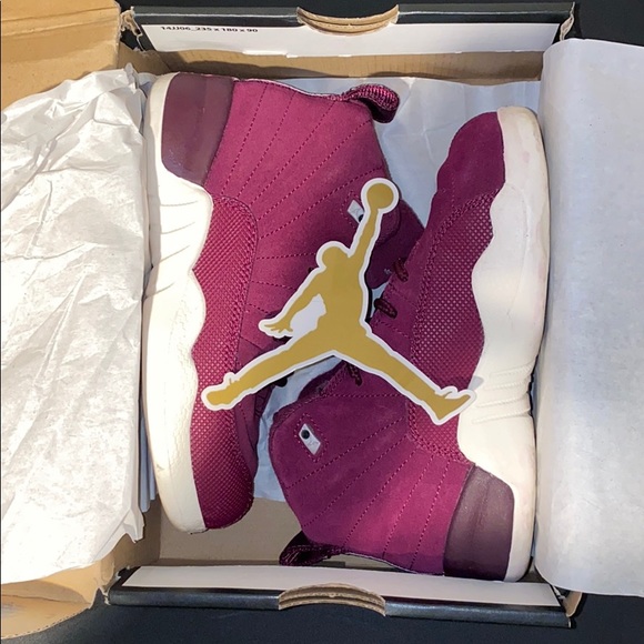 Gently used Retro 12 Bordeaux size 11C - Picture 5 of 6